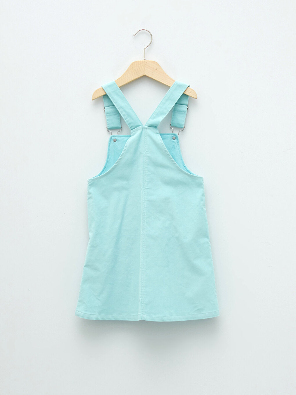 Square Neck Basic Strappy Girl's Salopet Dress