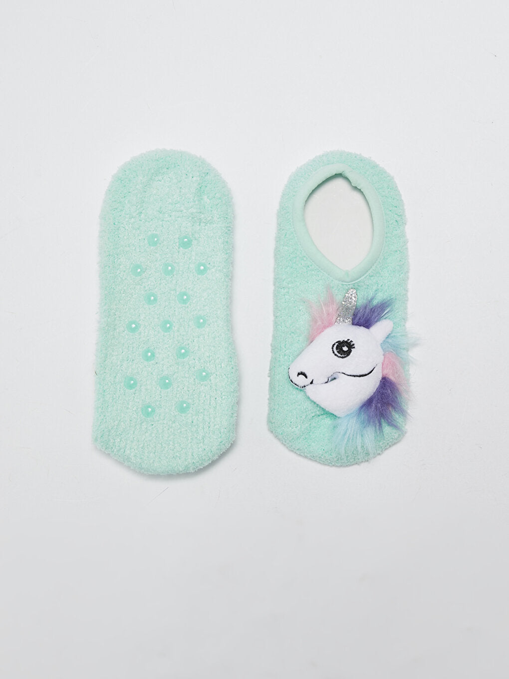 Girl's Home Socks with Applique Detail