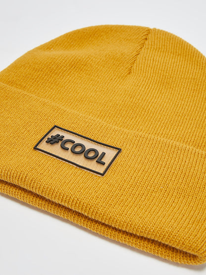 Label Printed Boy's Knitwear Beanie