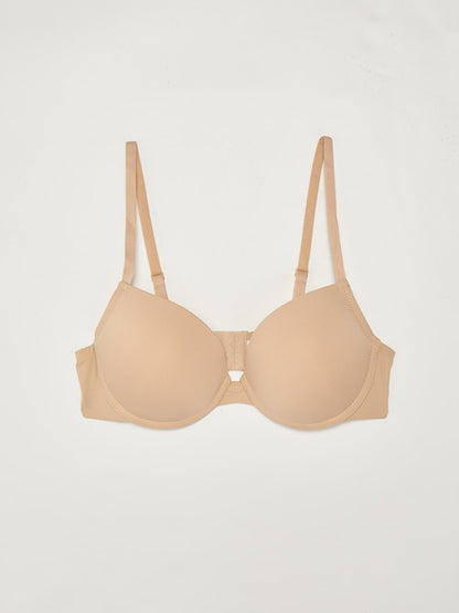 Underwire Half Padded Plain T-Shirt Bra