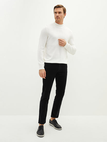 Standard Fit Velvet Men's Chino Trousers