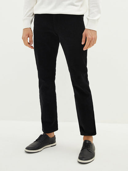 Standard Fit Velvet Men's Chino Trousers