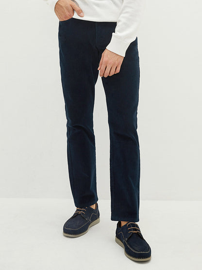 Standard Fit Velvet Men's Chino Trousers