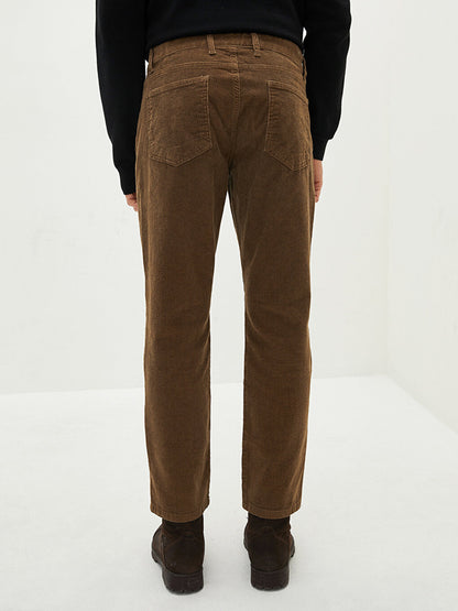 Standard Fit Velvet Men's Chino Trousers