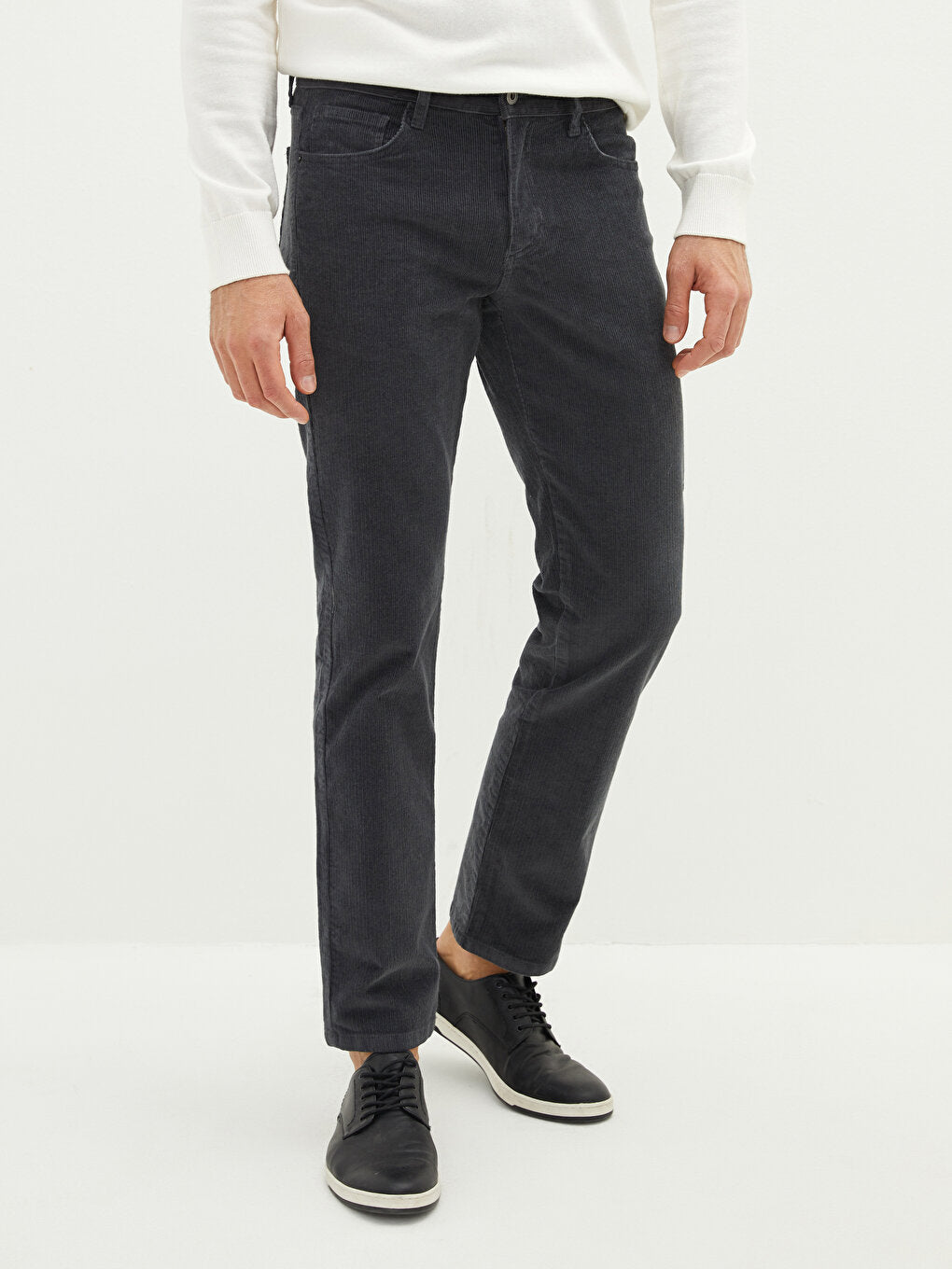 Standard Fit Velvet Men's Chino Trousers