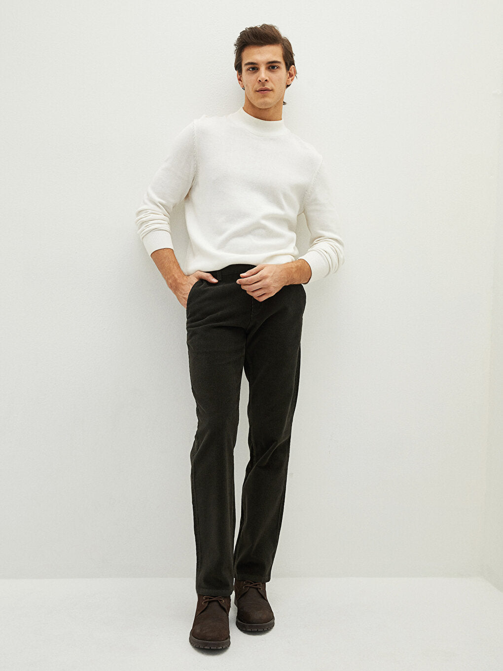 Wide Fit Velvet Men's Chino Trousers