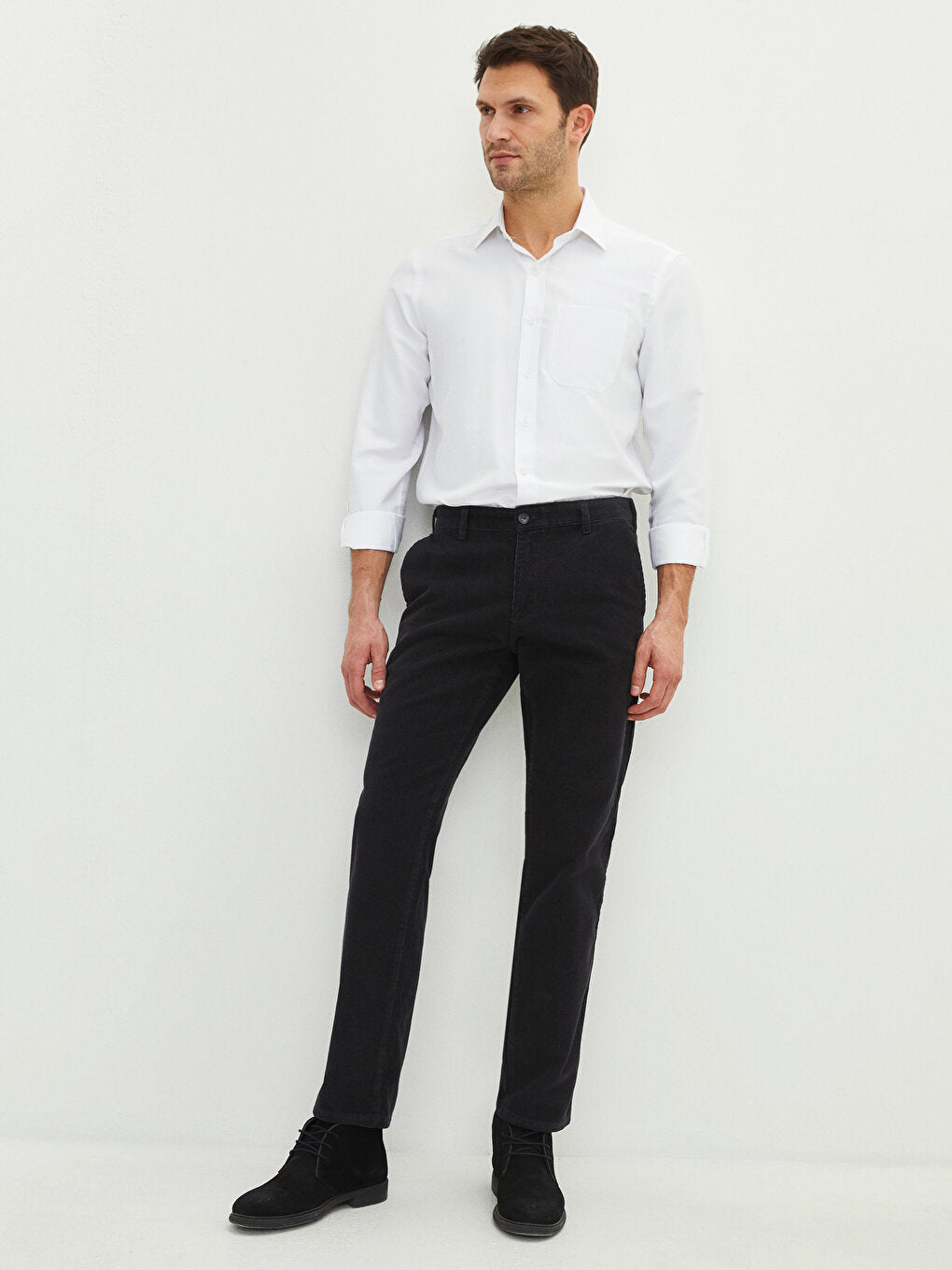 Wide Fit Velvet Men's Chino Trousers