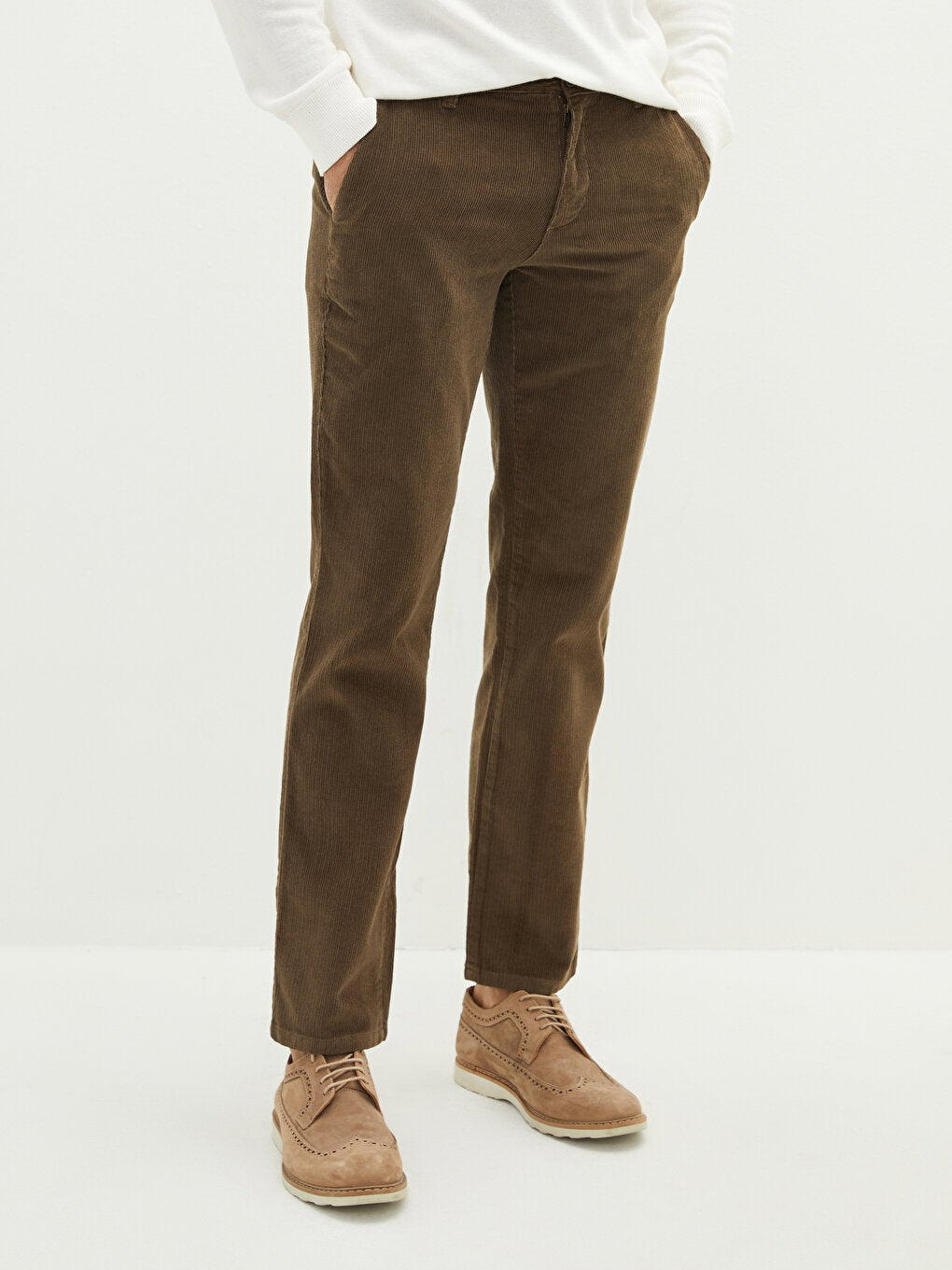 Wide Fit Velvet Men's Chino Trousers