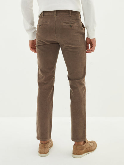 Standard Fit Velvet Men's Chino Trousers