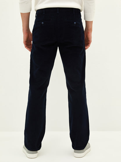 Standard Fit Velvet Men's Chino Trousers