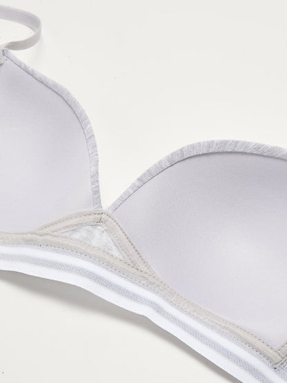 Non-wired Plain Bra