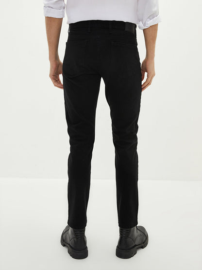 Slim Fit Gabardine Men's Chino Trousers