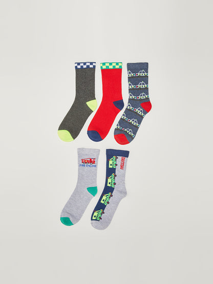 Patterned Boy Socks Pack of 5