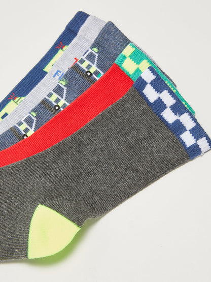 Patterned Boy Socks Pack of 5