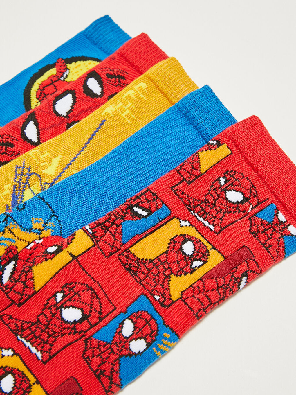 Spiderman Patterned Boy Socks 5-pack