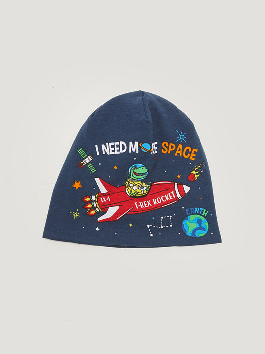 Boy's Printed Knitwear Beret