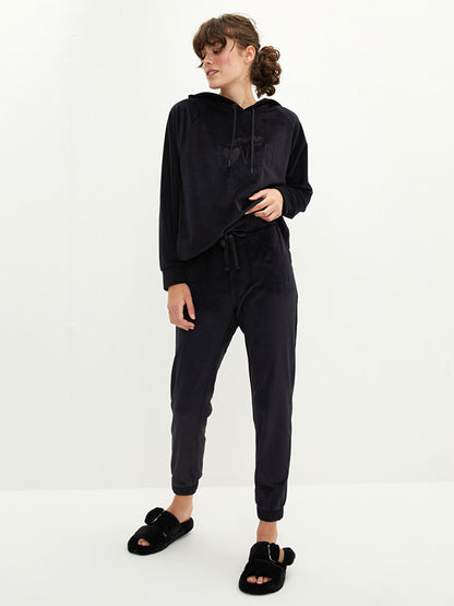 Women's Pajama Bottom with Elastic Waist and Pocket Detail