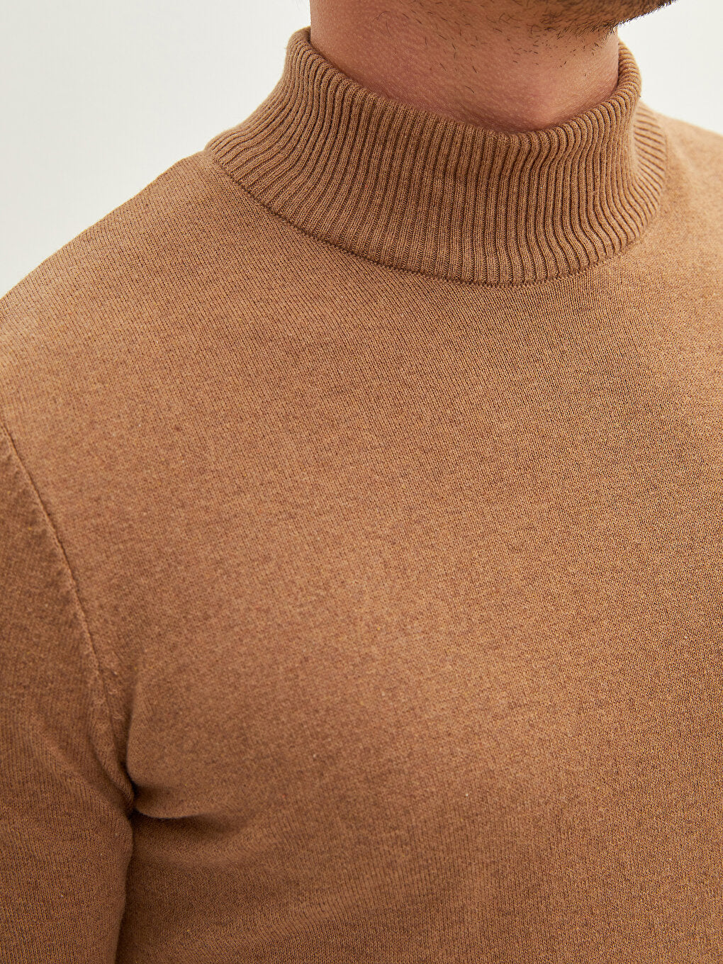 Turtleneck Long Sleeve Thin Men's Knitwear Sweater