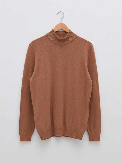 Turtleneck Long Sleeve Thin Men's Knitwear Sweater