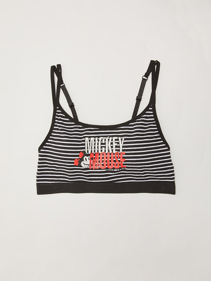 Mickey Mouse Printed Women's Bustier without Underwire