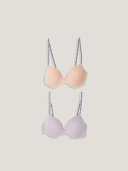 Plain T-shirt Bra 2-pack