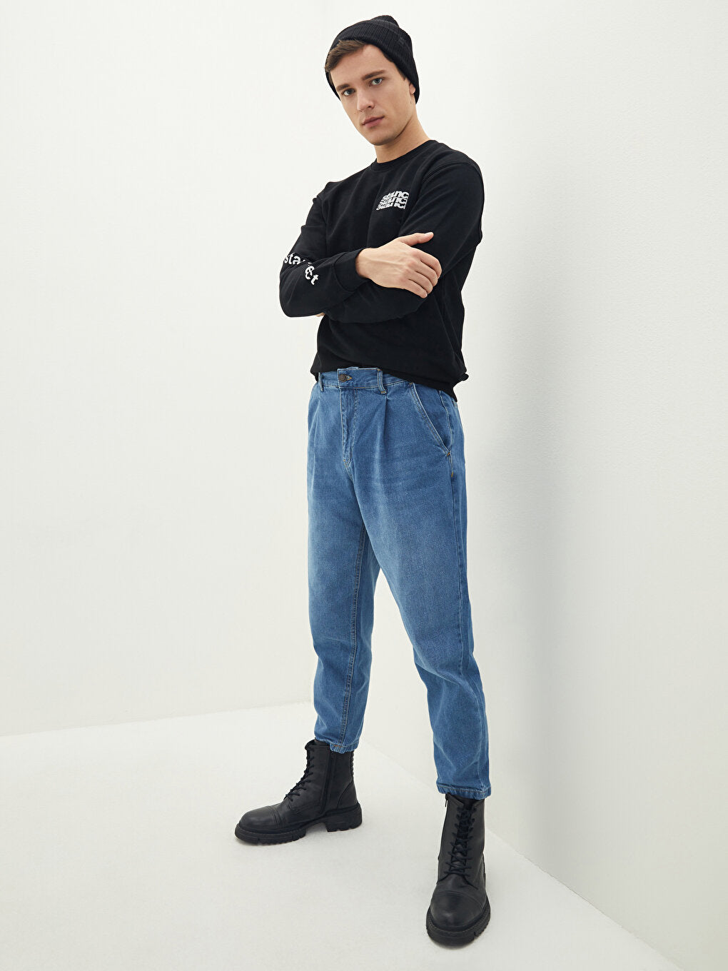 800 Balloon Fit Men's Jean Trousers