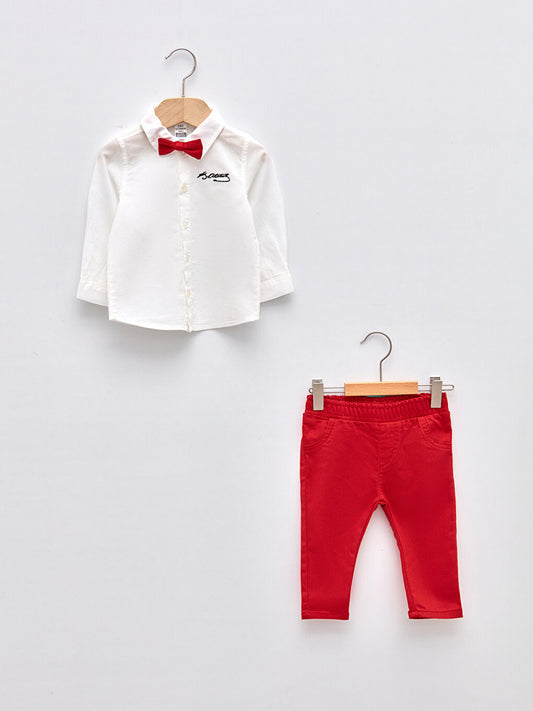 Long Sleeve Baby Boy Shirt and Pants