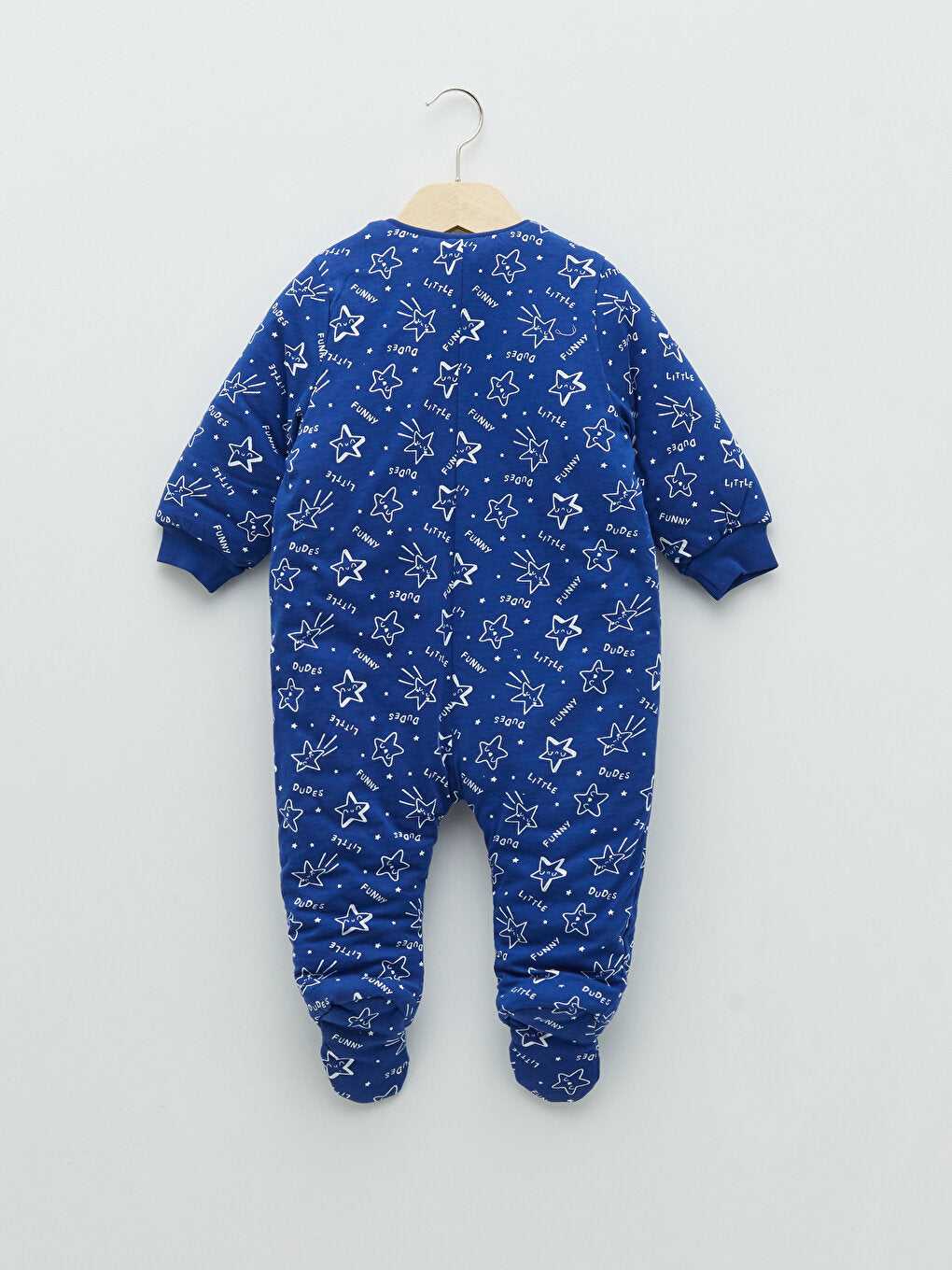 Crew Neck Long Sleeve Printed Baby Boy Sleeping Bag