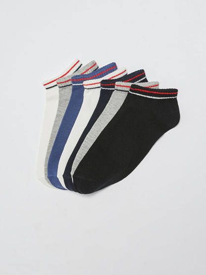 Striped Men's Booties Socks 7-pack