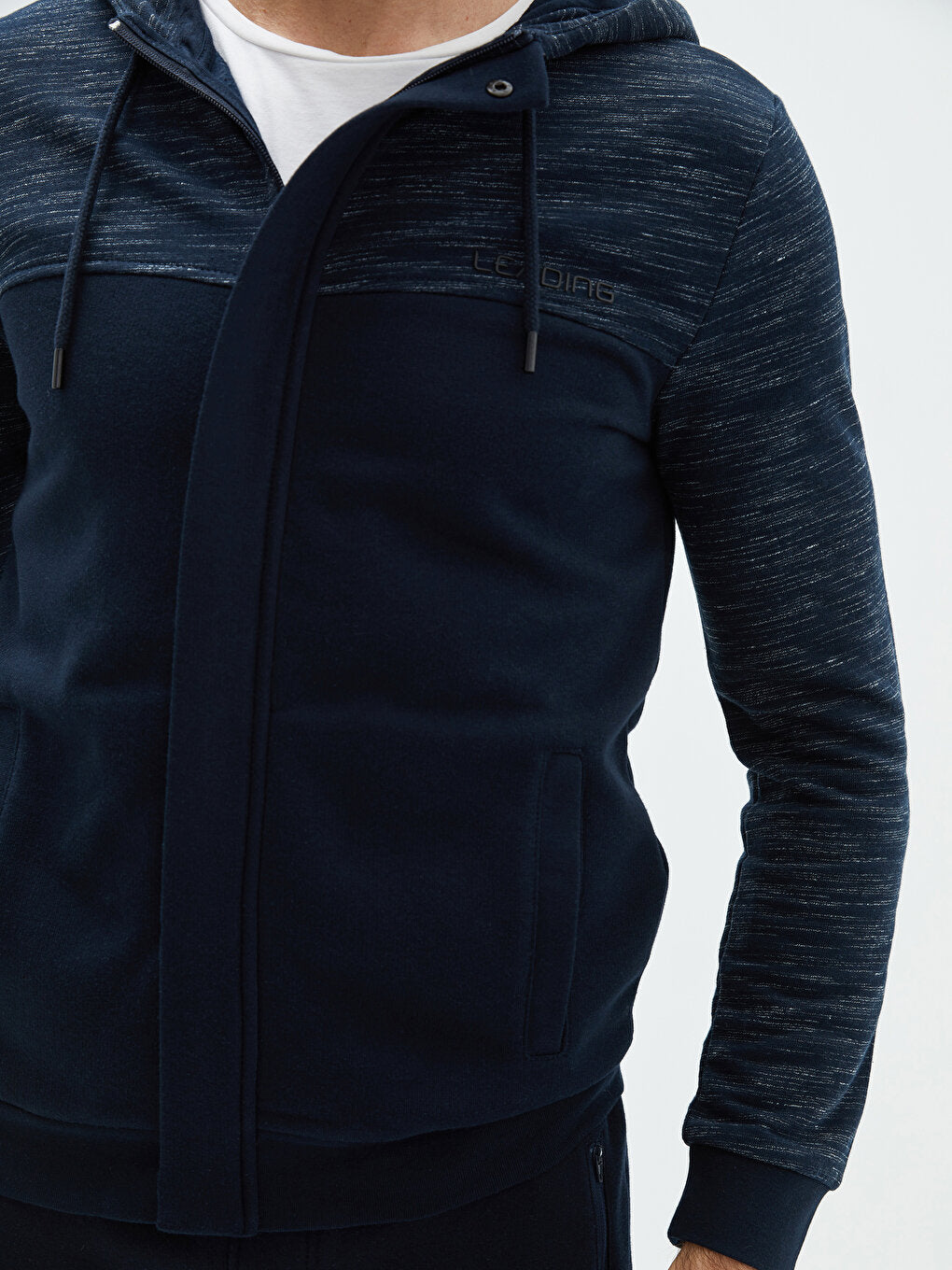 Hooded Long Sleeve Men's Zipper Sweatshirt