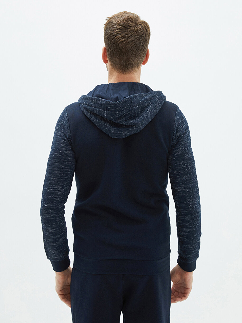 Hooded Long Sleeve Men's Zipper Sweatshirt