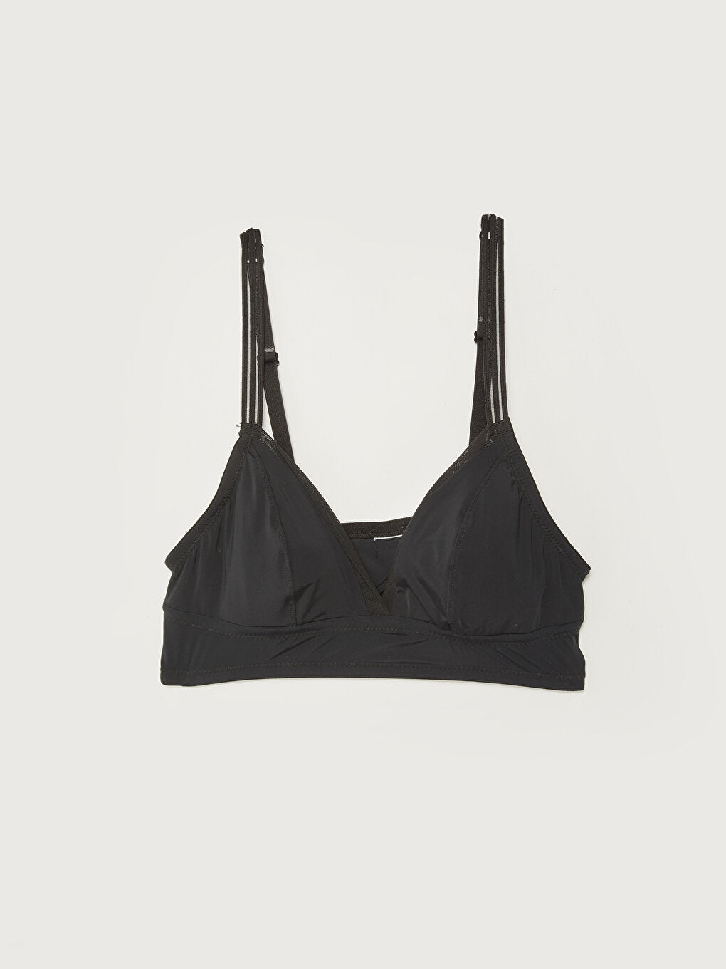 Non-wired, unpadded plain bra