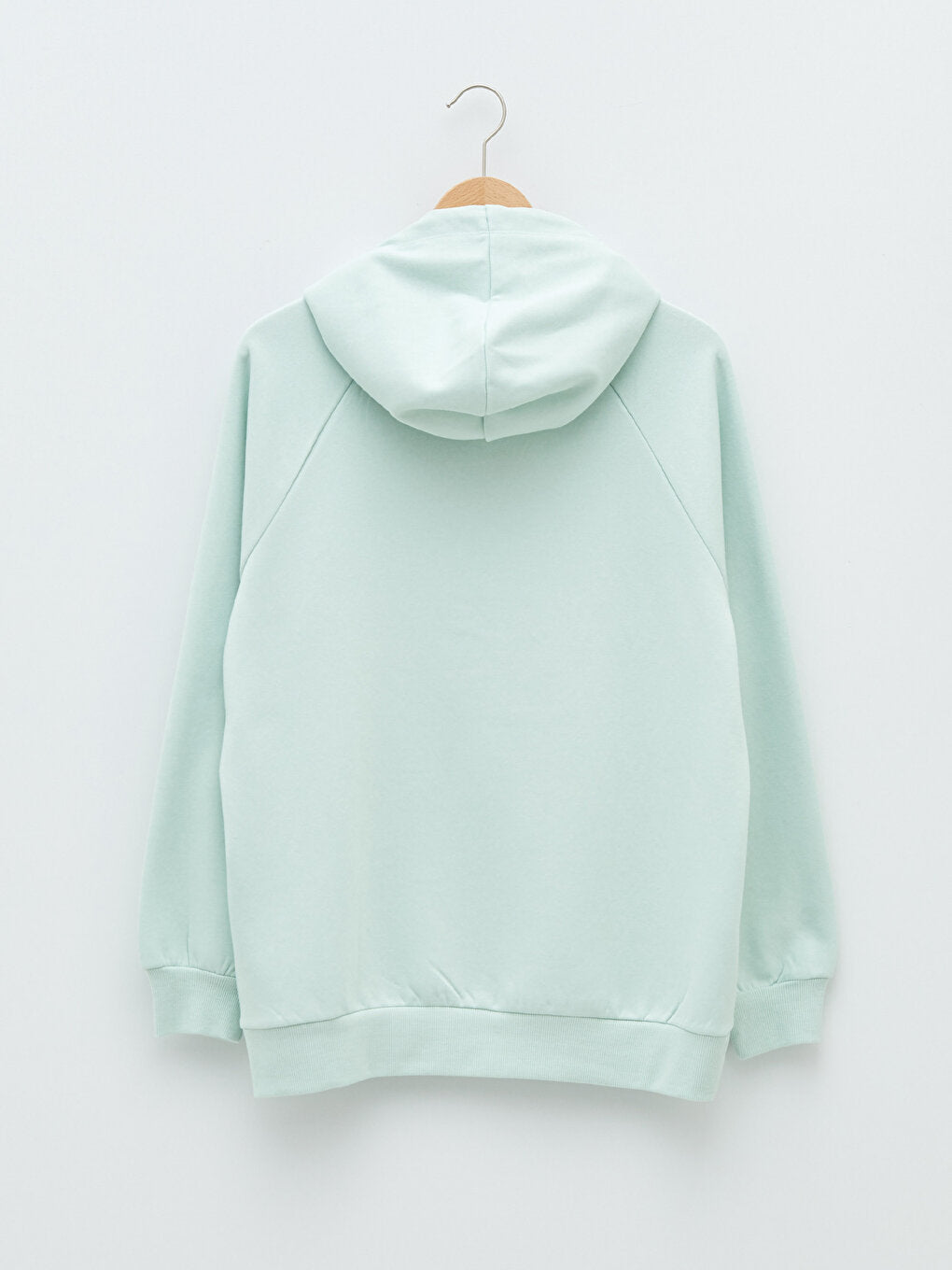 Hooded Plain Long Sleeve Women's Sweatshirt