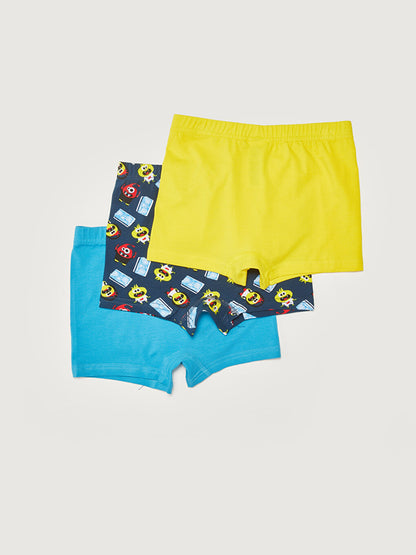 Printed Cotton Boys' Boxer 3-Piece