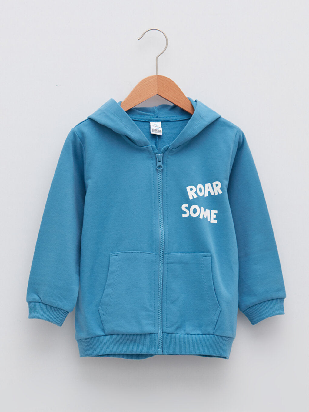 Hooded Printed Long Sleeve Baby Boy Zipper Sweatshirt