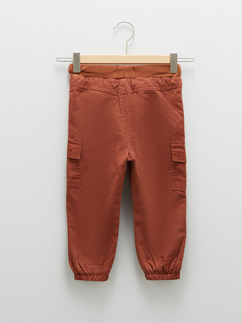 Basic Cotton Baby Boy Jogger Pants with Elastic Waist