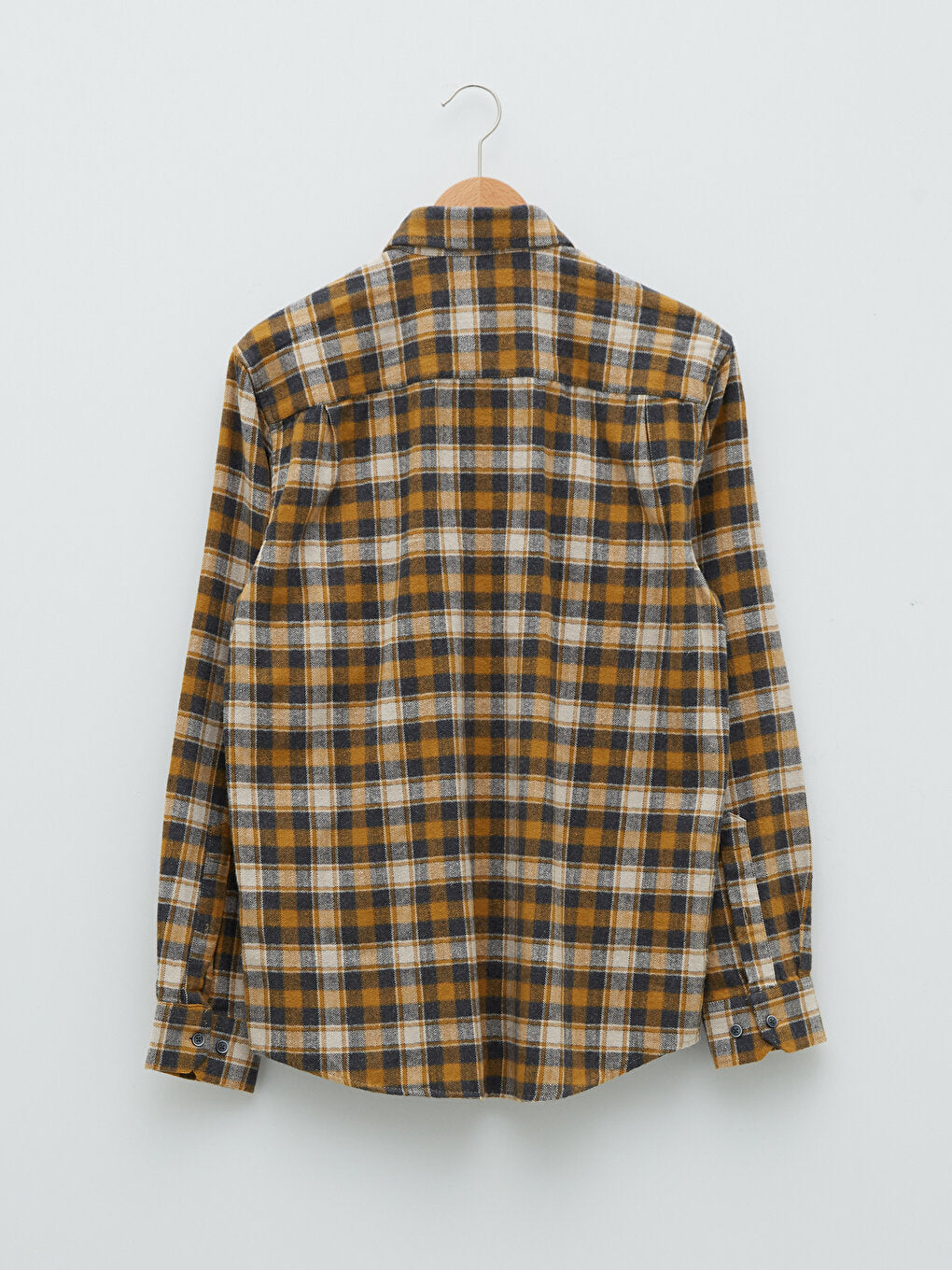 Regular Fit Long Sleeve Plaid Men's Lumberjack Shirt Jacket