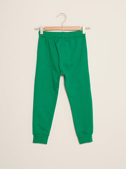 Printed Boys' Jogger Sweatpants with Elastic Waist