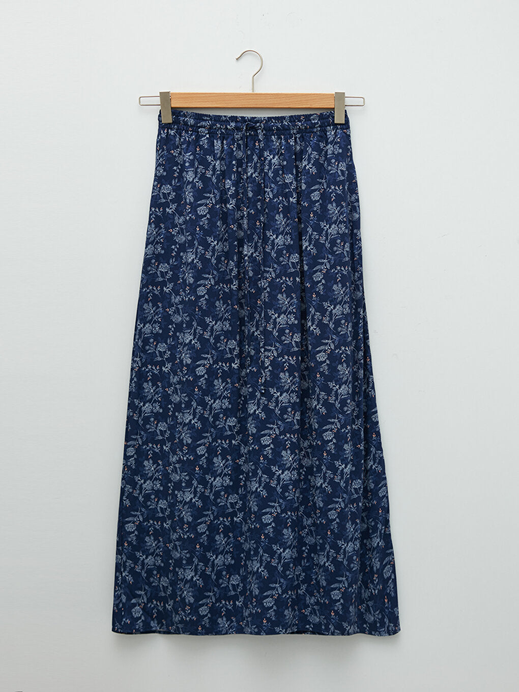 Floral A-Line Belmando Fabric Women's Skirt with Elastic Waist