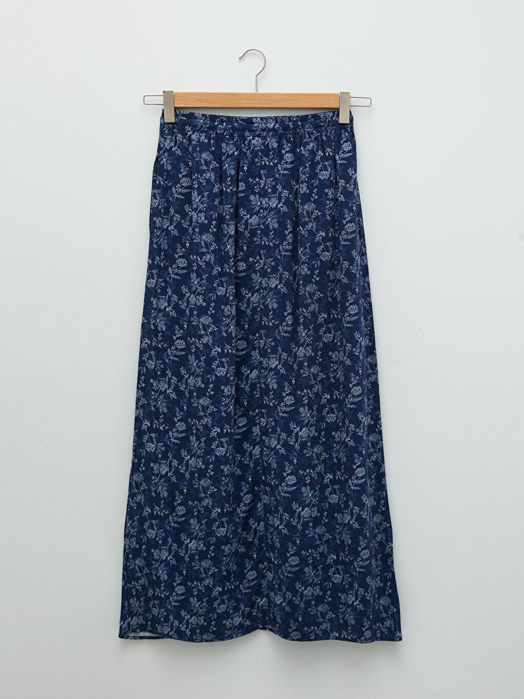 Floral A-Line Belmando Fabric Women's Skirt with Elastic Waist