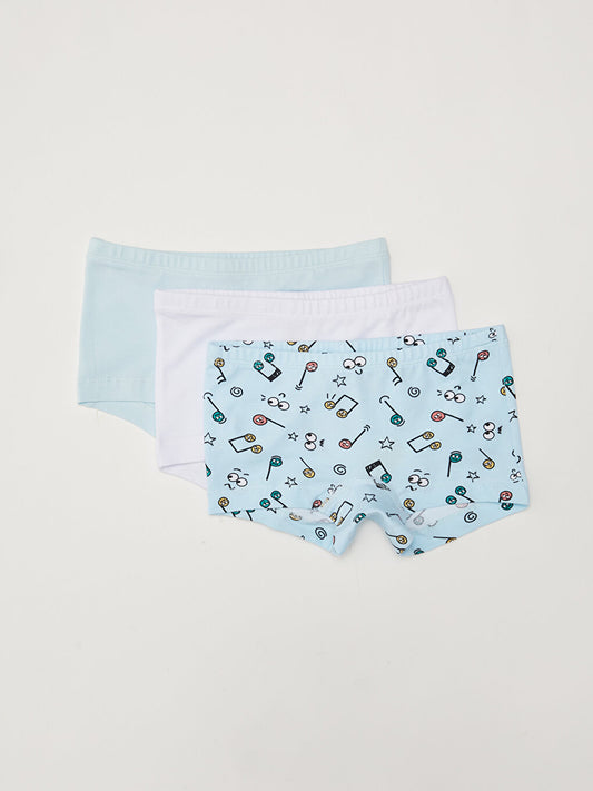 Cotton Girl's Boxer 3-Piece