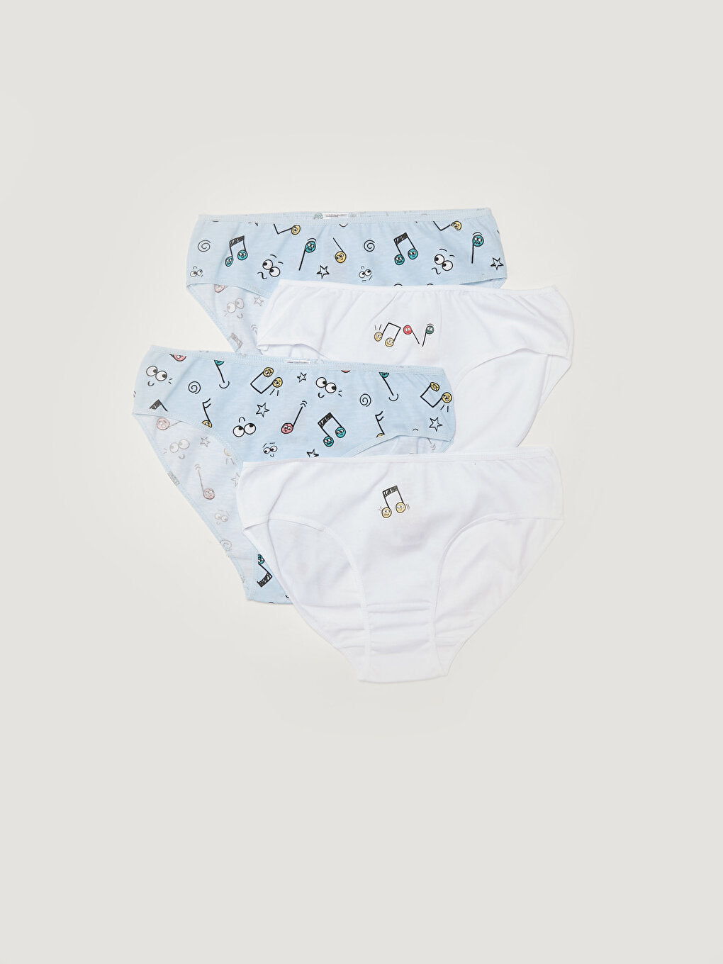 Printed Cotton Girl's Panties 4-pack