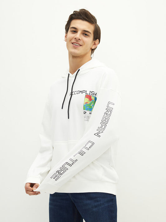 Long Sleeve Printed Men's Hoodie