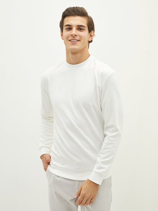 Crew Neck Long Sleeve Men's Sweatshirt