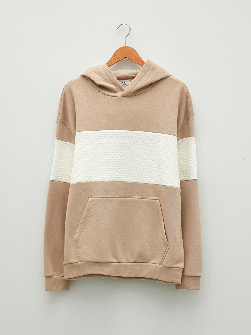 Men's Long Sleeve Color Block Hoodie