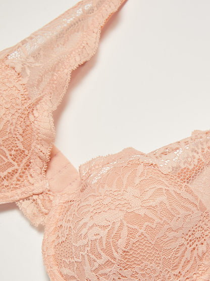 Underwire Lace Detailed T-Shirt Bra