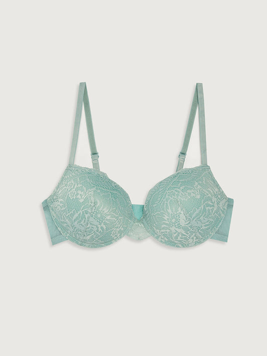 Underwire Half Padded Lace T-Shirt Bra