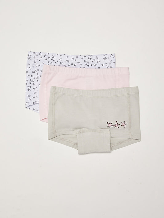 Cotton Girl's Boxer 3-Piece