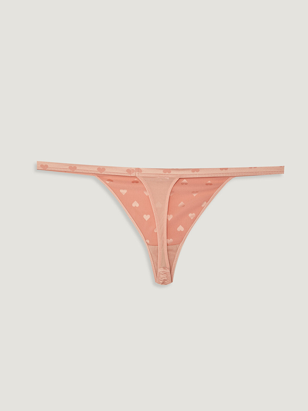 Heart Patterned Thong Panties