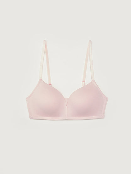 Plain Adjustable Strap Cotton Bra